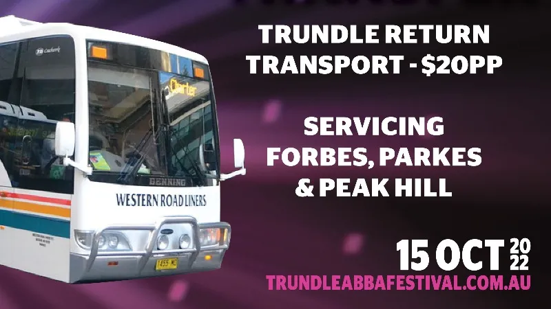 Trundle ABBA Festival Transport - Western Road Liners Bus