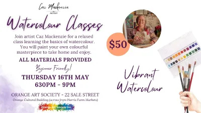 Watercolour Classes with Caz 16th May